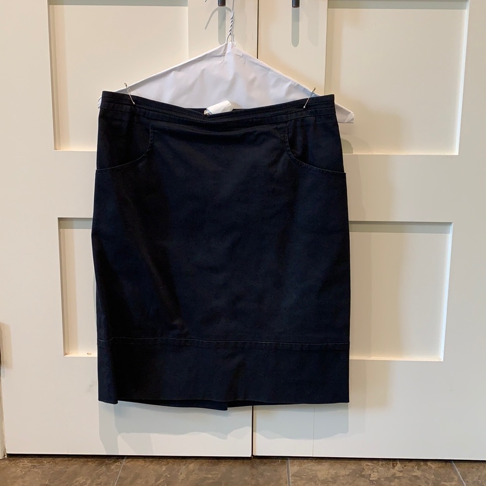 Navy Seventy Pencil Skirt